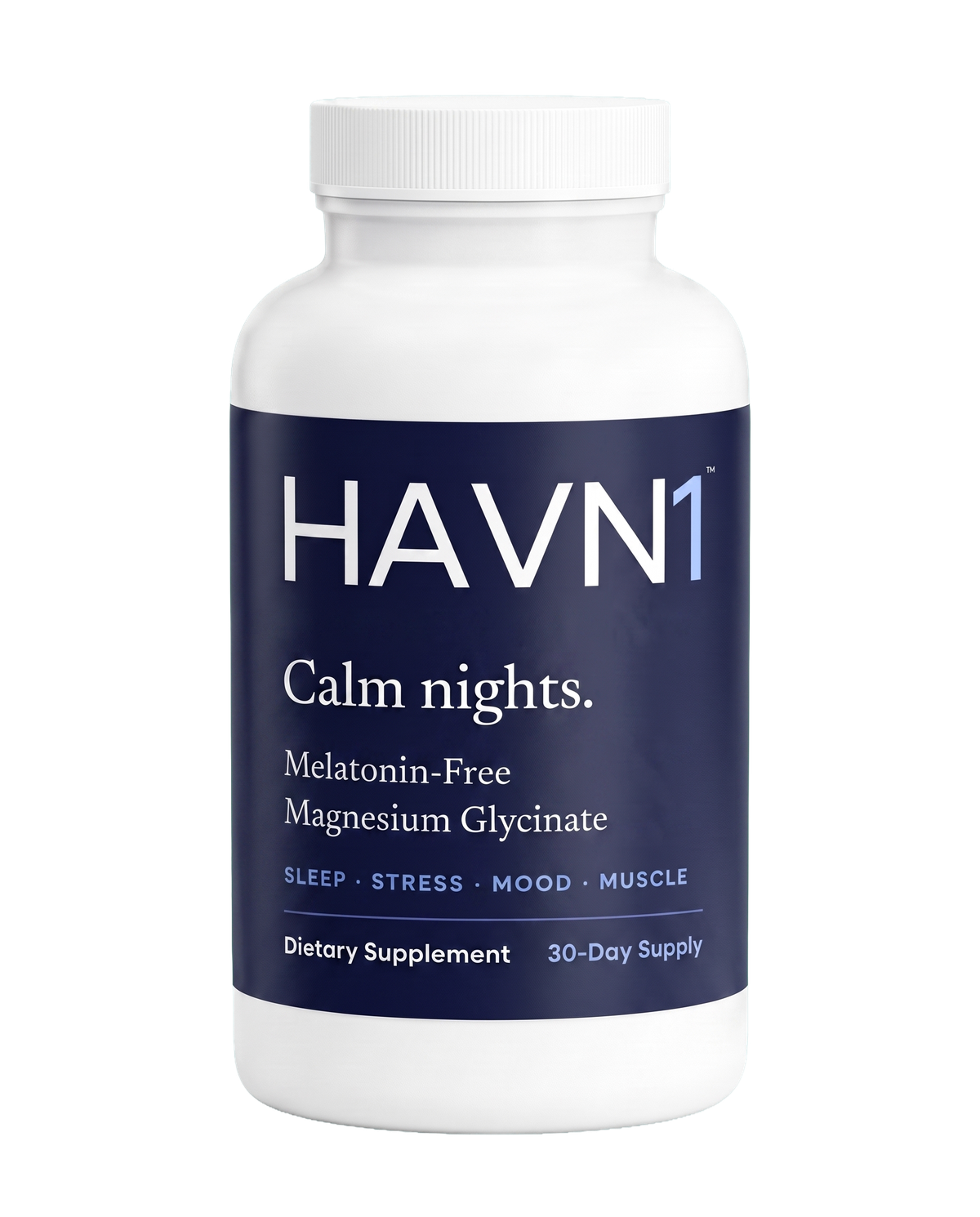 HAVN1 Magnesium Glycinate bottle