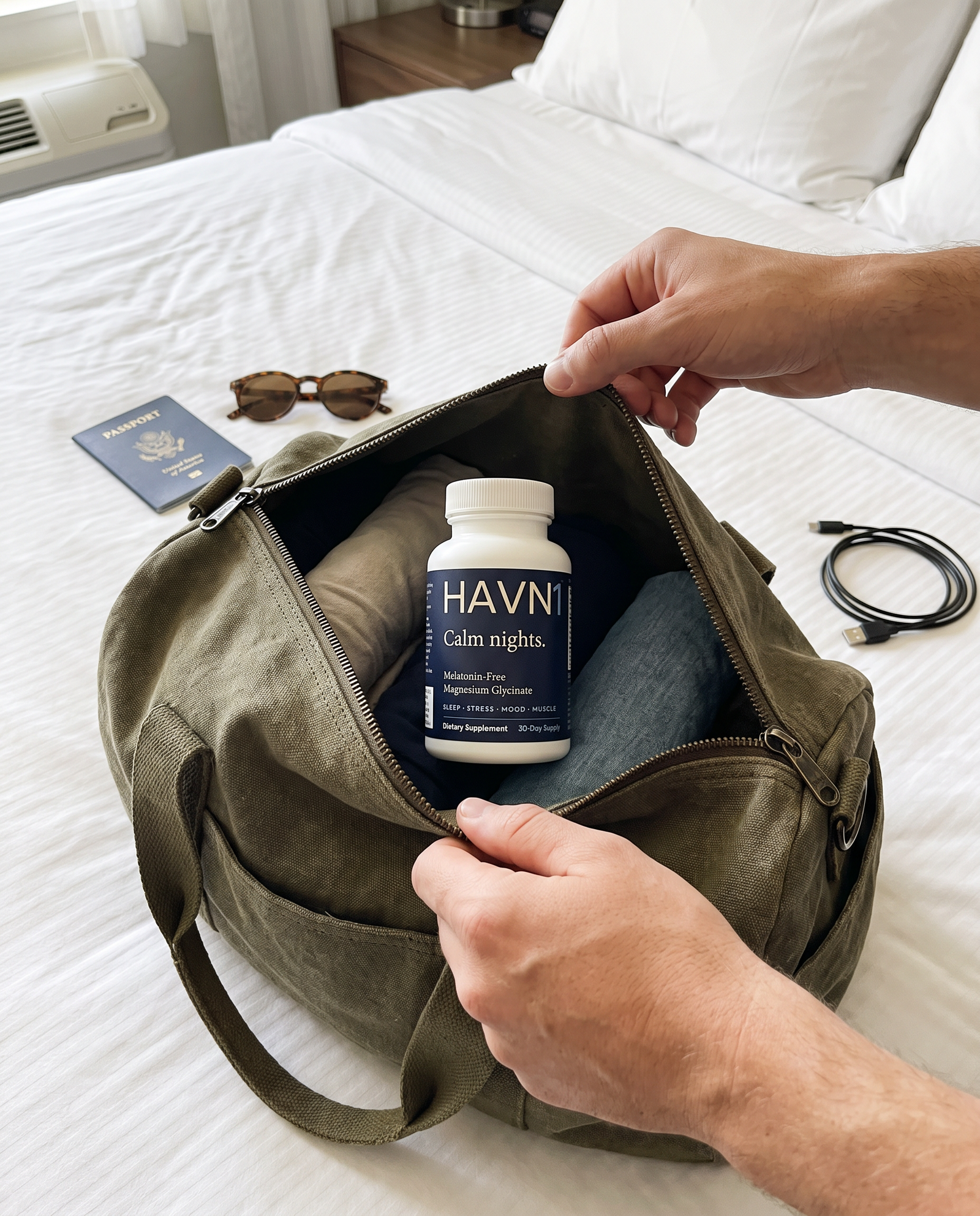 Our shot: HAVN1 packed for travel